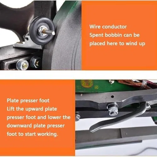 Máquina de coser eléctrica de alta resistencia de 220 V para reparación de calzado, cuero y telas, con soporte vertical para zapatos, bolsos y abrigos.