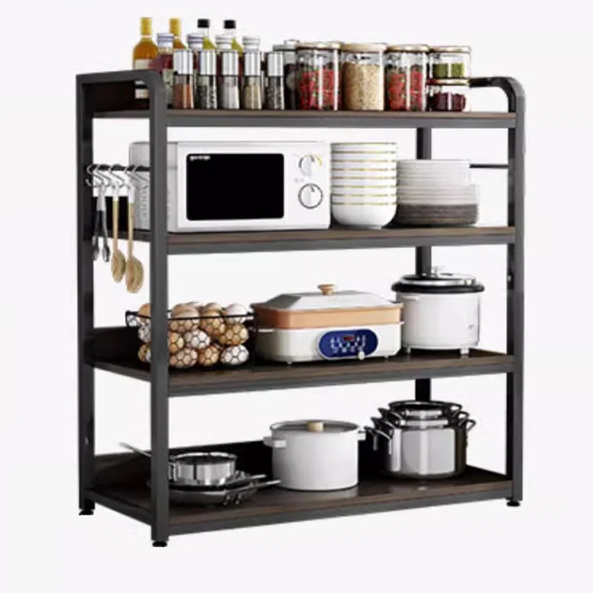 EMYJAY Estanter�a De Cocina, Estantes De Cocina Estanteria De Almacenaje Independiente para Cocina Comedor Salón LYWY (Color : Bruin, Size : 84x40x119cm)