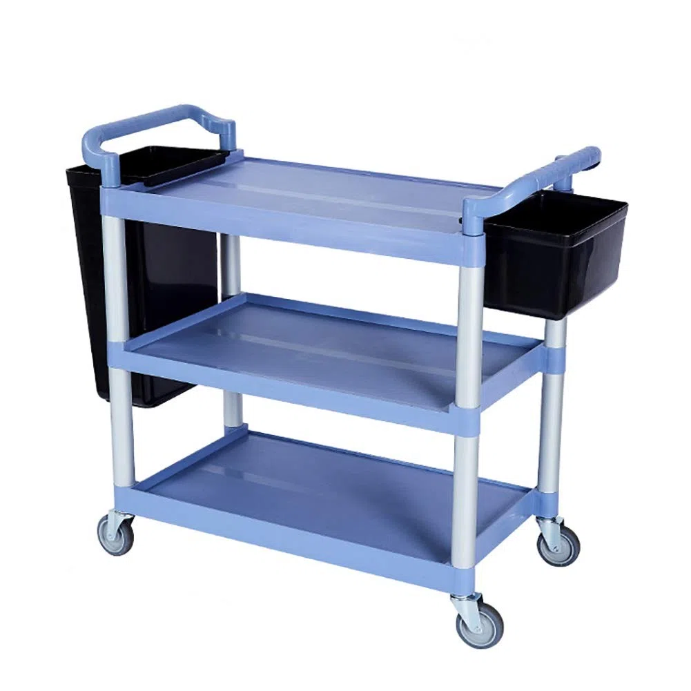 Carrito De Utilidades Organizador Carrito De Servicio Carrito De Belleza Carrito De Catering Grande De 3 Niveles para Hotel, Carrito De Té Carrito De Utilidades Rodante Carrit