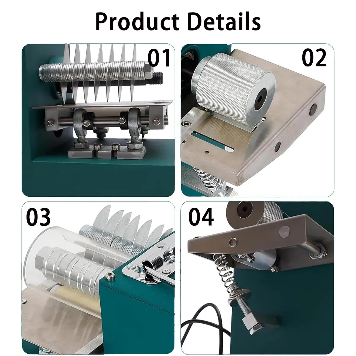 Herramienta Profesional Desgarradora De Tiras De Cuero, Ajuste Flexible De Velocidad, Compacto De Doble Cabezal, Adecuada para ConfeccióN De Bolsos Y Cuero Variados