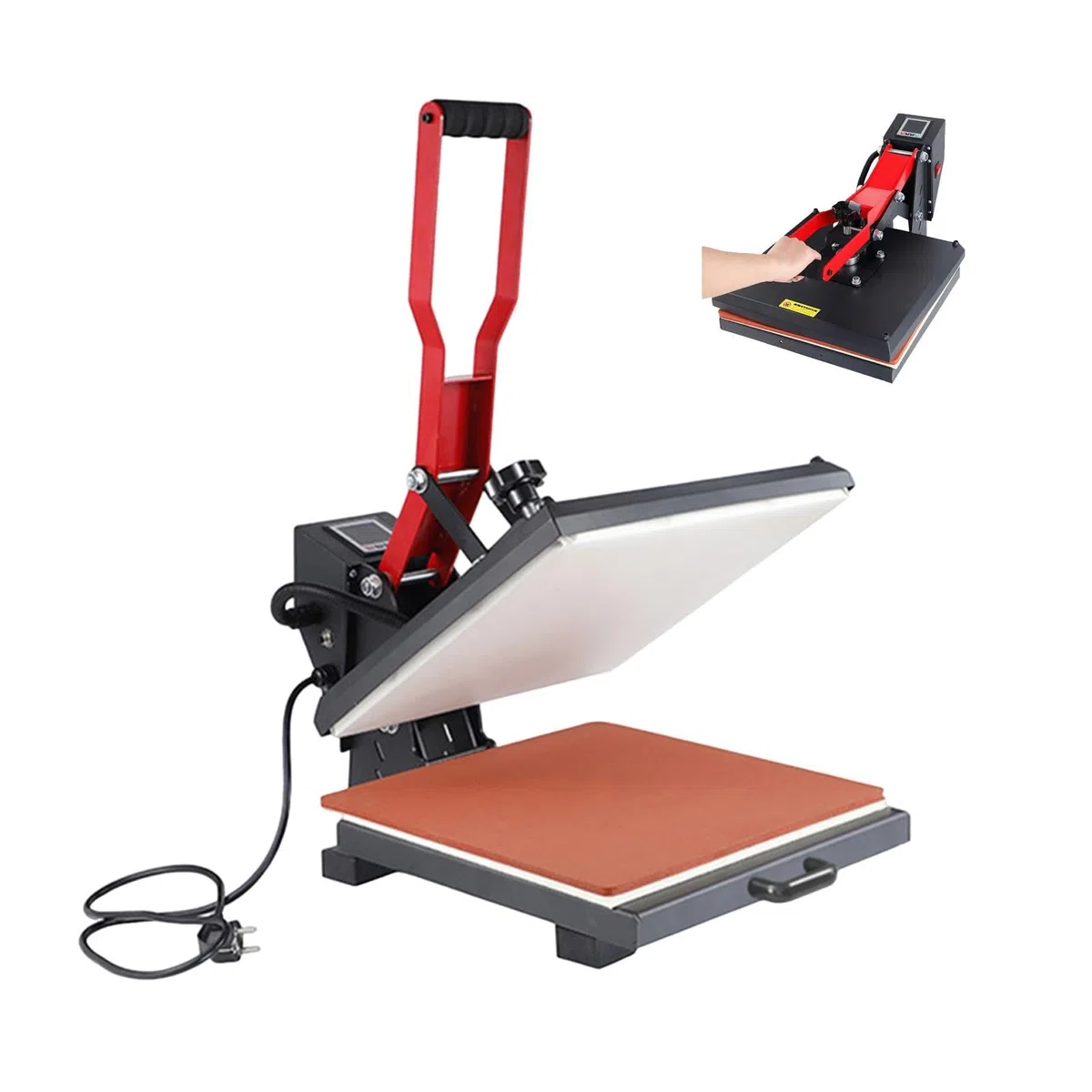 Prensa de Calor 38x38 cm con Pantalla LCD para Transferencia Textil