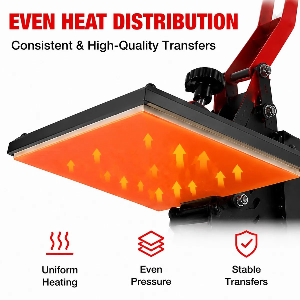 Prensa de Calor 38x38 cm con Pantalla LCD para Transferencia Textil