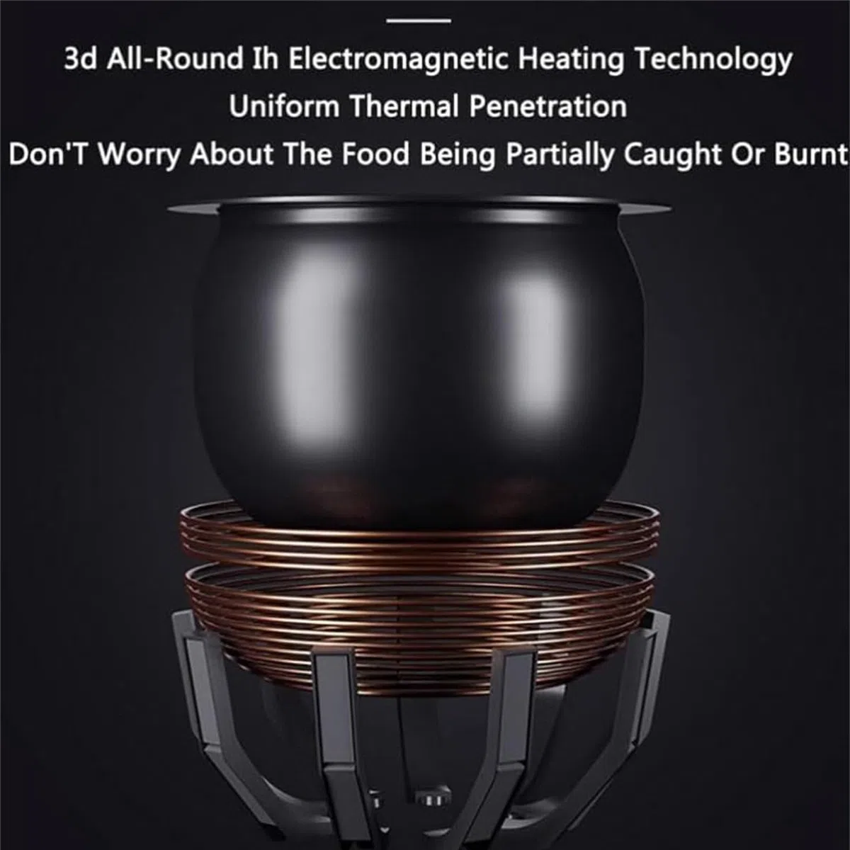Máquina de cocción automática Inteligente con rotación de 360 Grados, procesador de Alimentos Comercial Tipo Tambor, máquina de cocción automática Multifuncional,