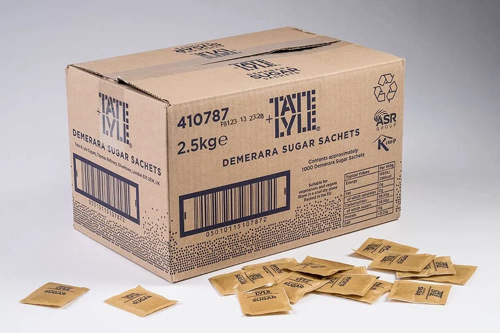 Tate & Lyle Demerara Sachets - Pack Size = 1x1000